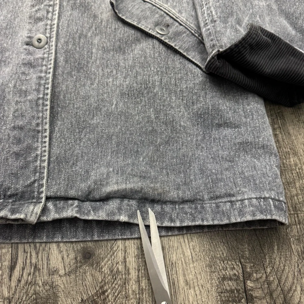 Vintage Woolrich Plaid Flannel Lined Chore Jacket Barn Coat Women's L - Picture 8 of 8